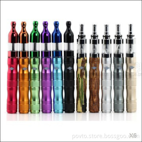 Best selling ego x6 ecigarette atomizer X6 battery X6 vaporizer